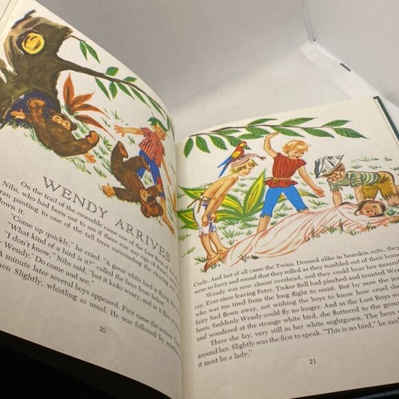 Vintage Peter Pan Children’s Hardcover Picture Book Phoebe Wilson 1975 Printing - Picture 9 of 11